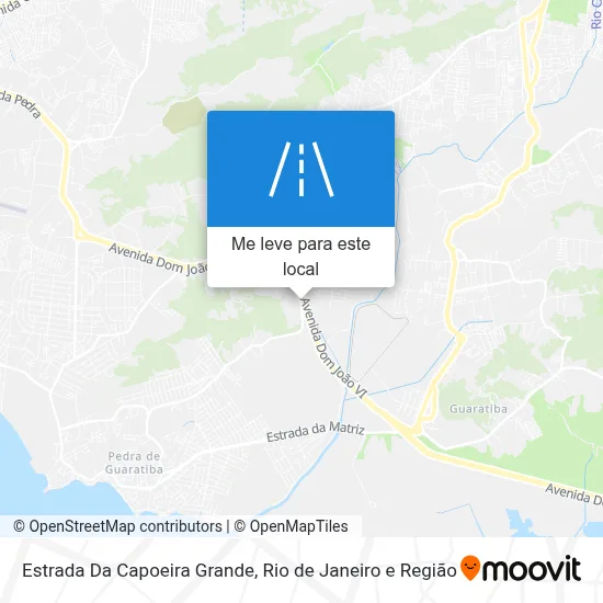 Estrada Da Capoeira Grande mapa