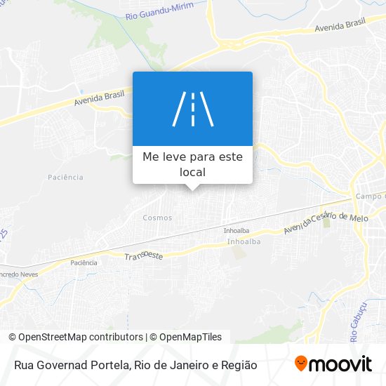 Rua Governad Portela mapa