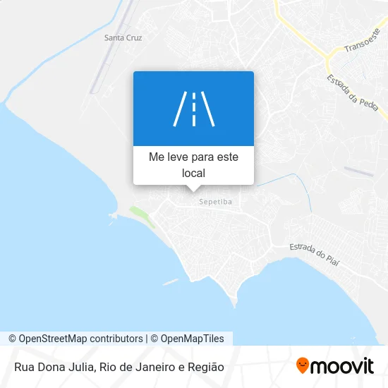 Rua Dona Julia mapa