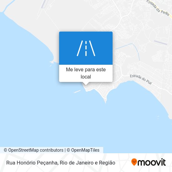 Rua Honório Peçanha mapa