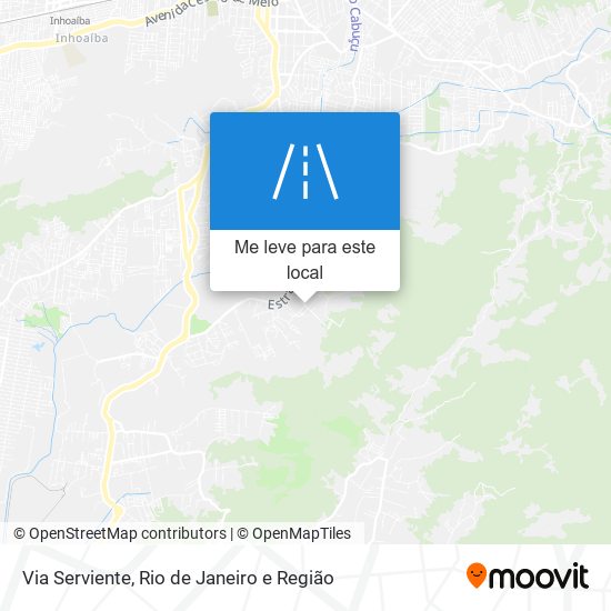 Via Serviente mapa