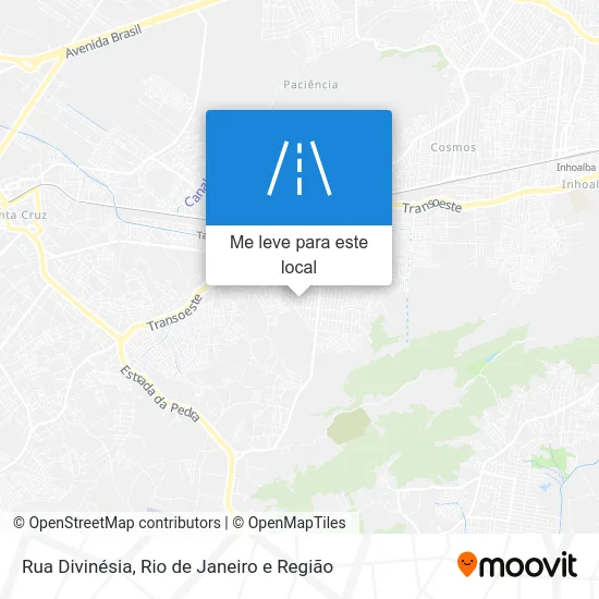 Rua Divinésia mapa