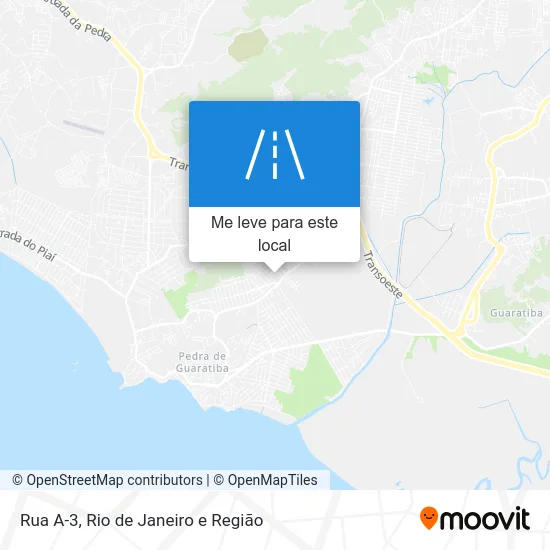 Rua A-3 mapa