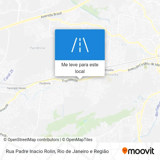 Rua Padre Inacio Rolin mapa