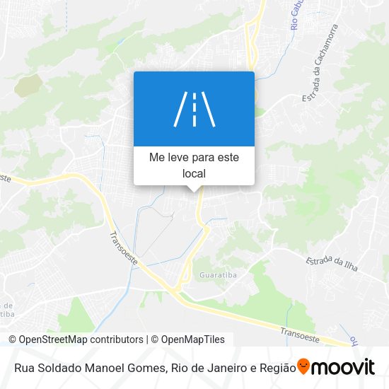 Rua Soldado Manoel Gomes mapa