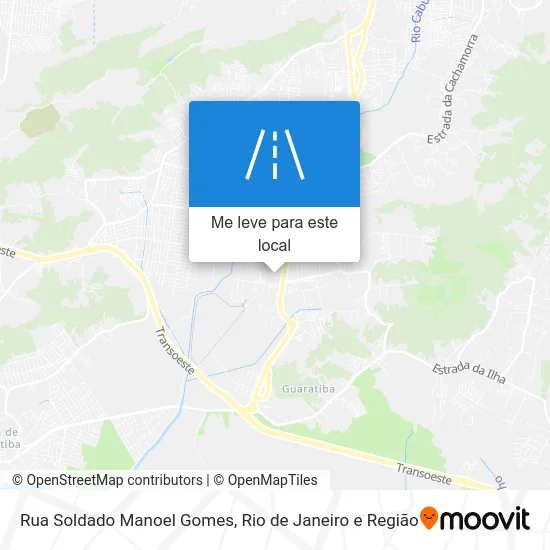Rua Soldado Manoel Gomes mapa