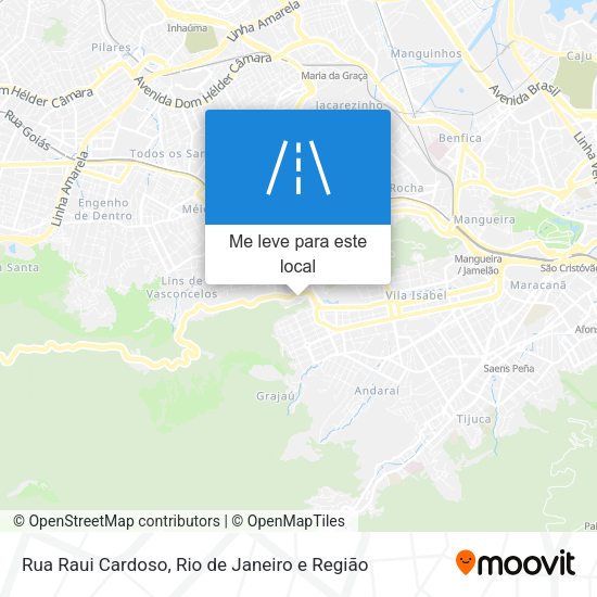 Rua Raui Cardoso mapa