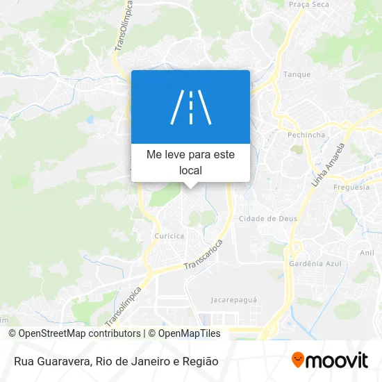 Rua Guaravera mapa