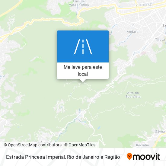 Estrada Princesa Imperial mapa