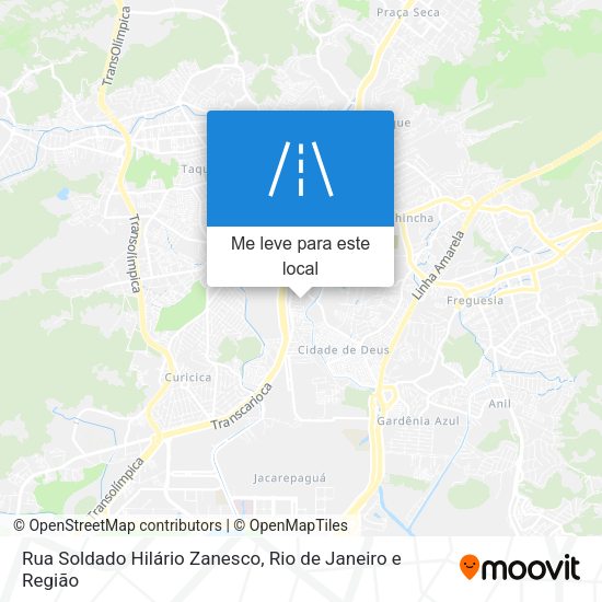Rua Soldado Hilário Zanesco mapa