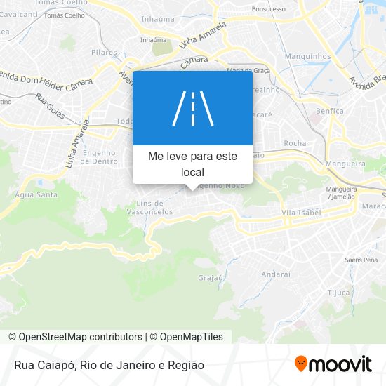 Rua Caiapó mapa