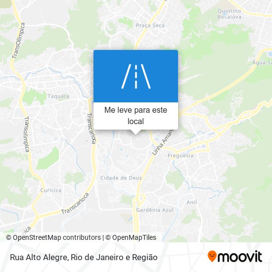 Rua Alto Alegre mapa