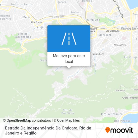 Estrada Da Independência Da Chácara mapa