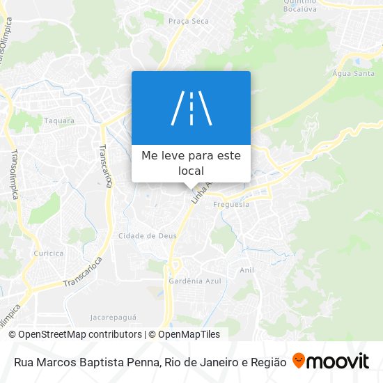 Rua Marcos Baptista Penna mapa