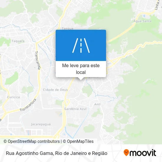 Rua Agostinho Gama mapa