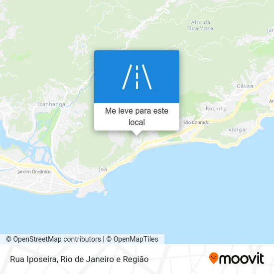 Rua Iposeira mapa