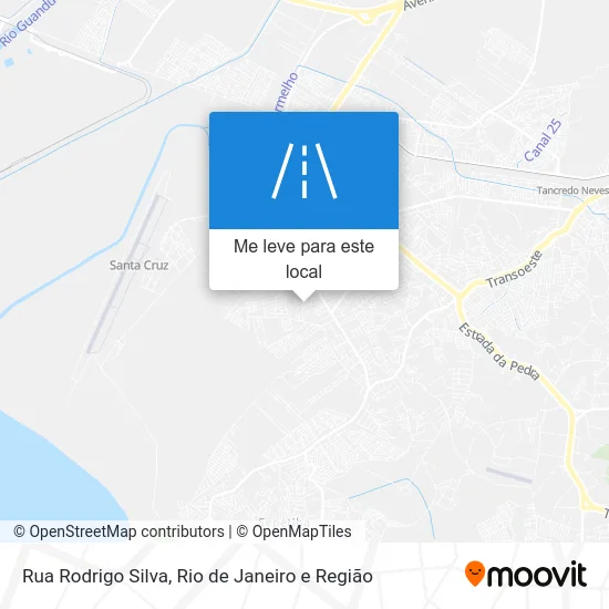 Rua Rodrigo Silva mapa