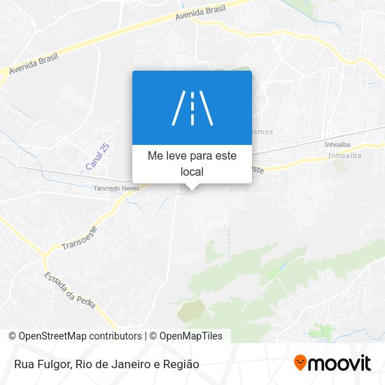 Rua Fulgor mapa