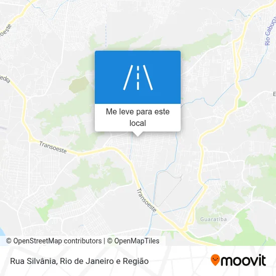 Rua Silvânia mapa