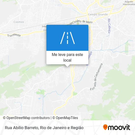 Rua Abílio Barreto mapa
