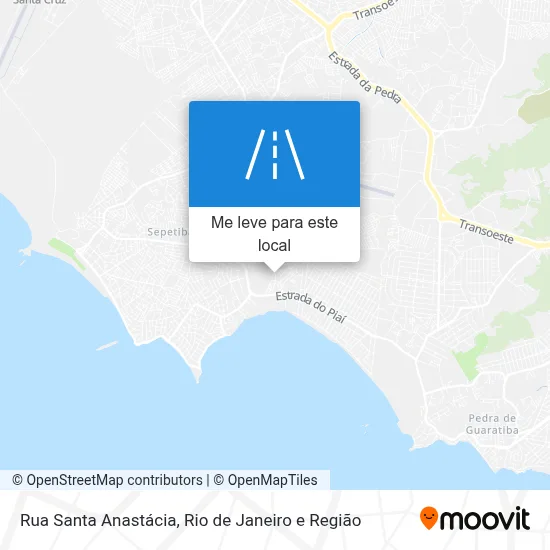 Rua Santa Anastácia mapa