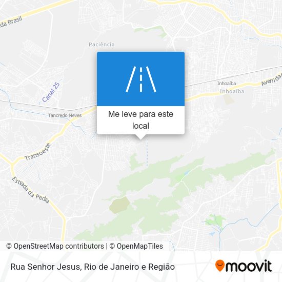 Rua Senhor Jesus mapa