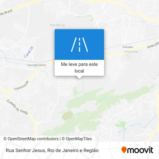 Rua Senhor Jesus mapa