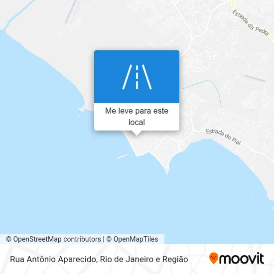 Rua Antônio Aparecido mapa