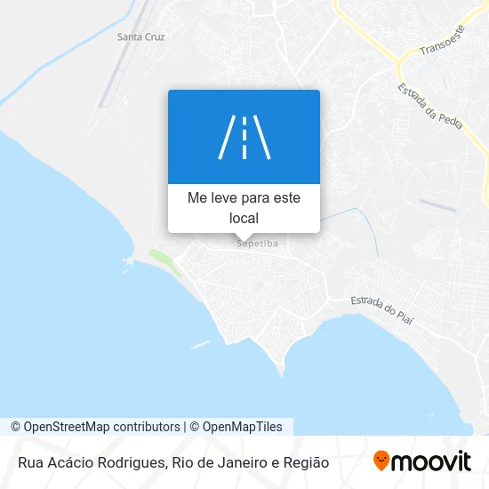 Rua Acácio Rodrigues mapa