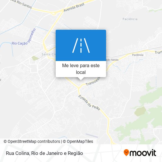 Rua Colina mapa