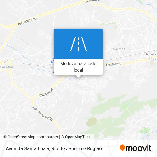 Avenida Santa Luzia mapa