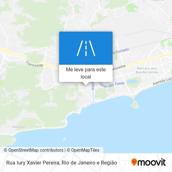 Rua Iury Xavier Pereira mapa