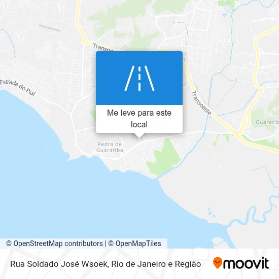 Rua Soldado José Wsoek mapa