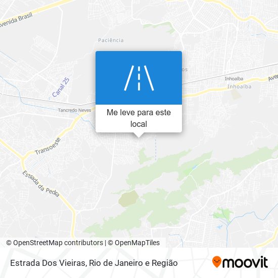 Estrada Dos Vieiras mapa