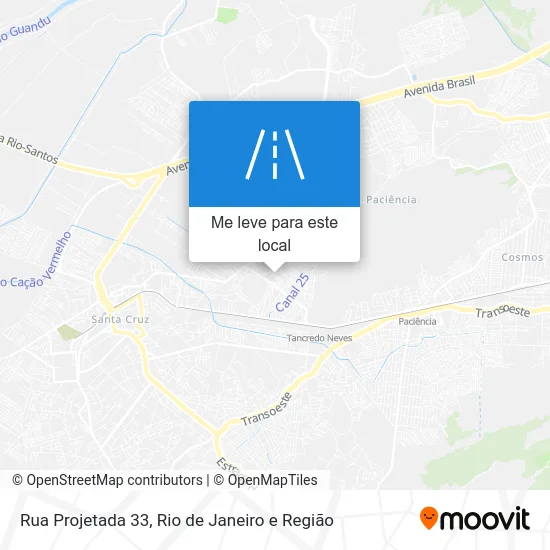 Rua Projetada 33 mapa