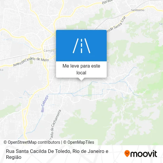 Rua Santa Cacilda De Toledo mapa