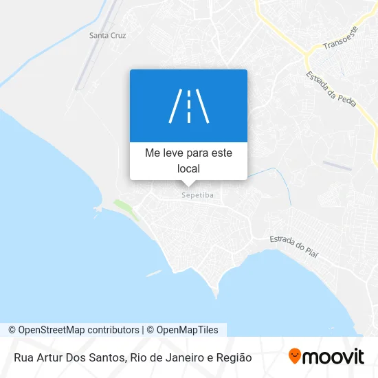 Rua Artur Dos Santos mapa