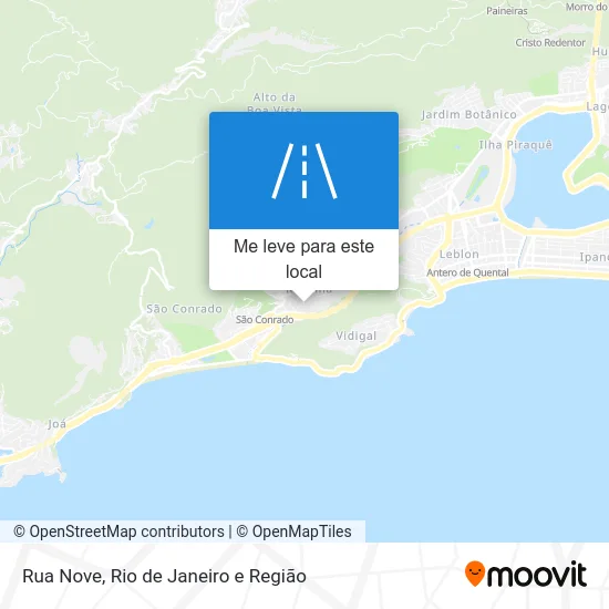 Rua Nove mapa