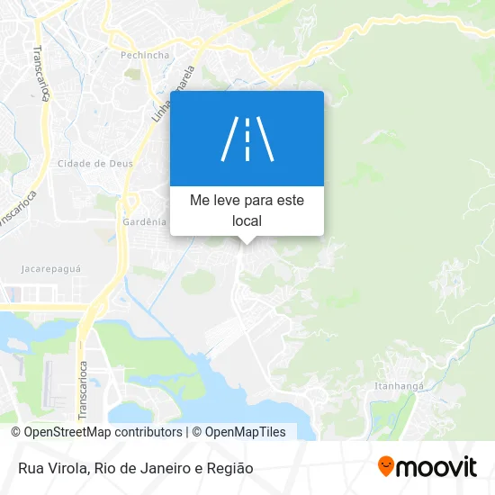 Rua Virola mapa