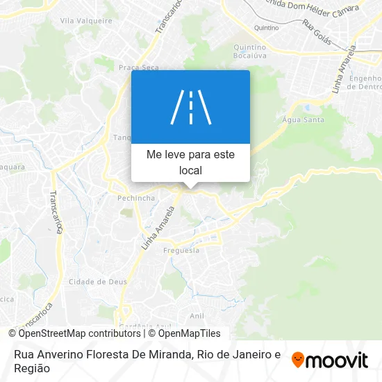 Rua Anverino Floresta De Miranda mapa