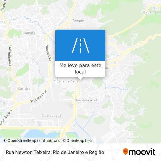 Rua Newton Teixeira mapa