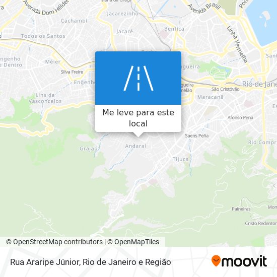 Rua Araripe Júnior mapa