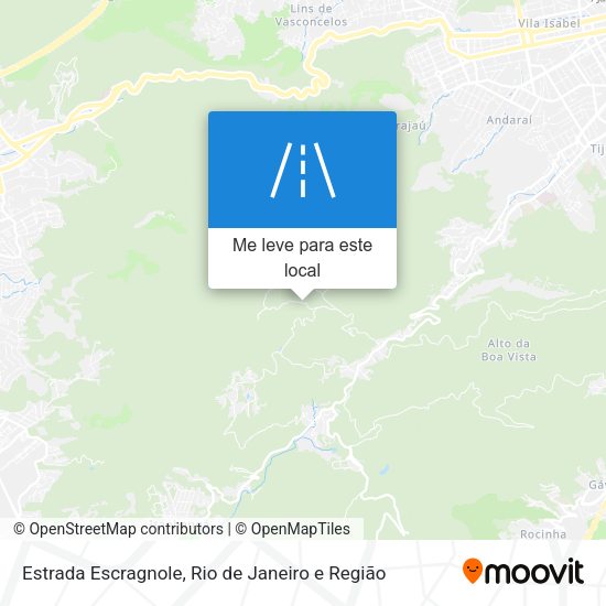 Estrada Escragnole mapa