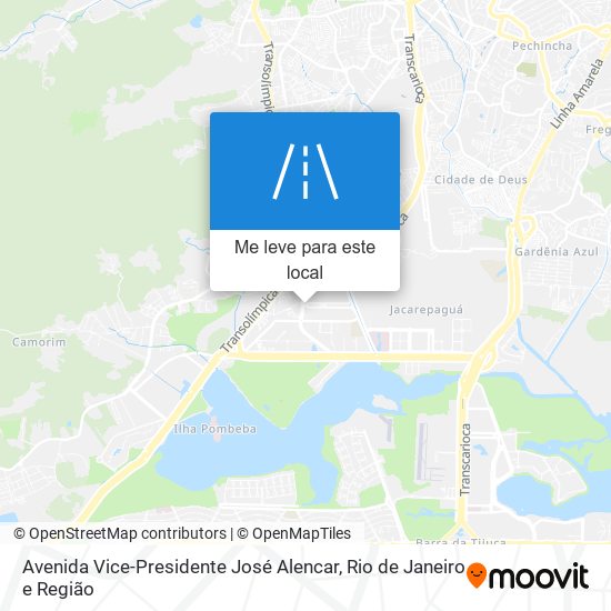 Avenida Vice-Presidente José Alencar mapa