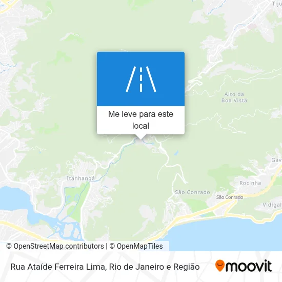 Rua Ataíde Ferreira Lima mapa