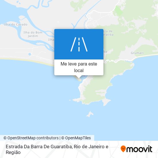 Estrada Da Barra De Guaratiba mapa