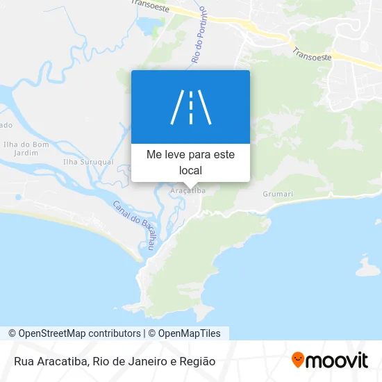 Rua Aracatiba mapa