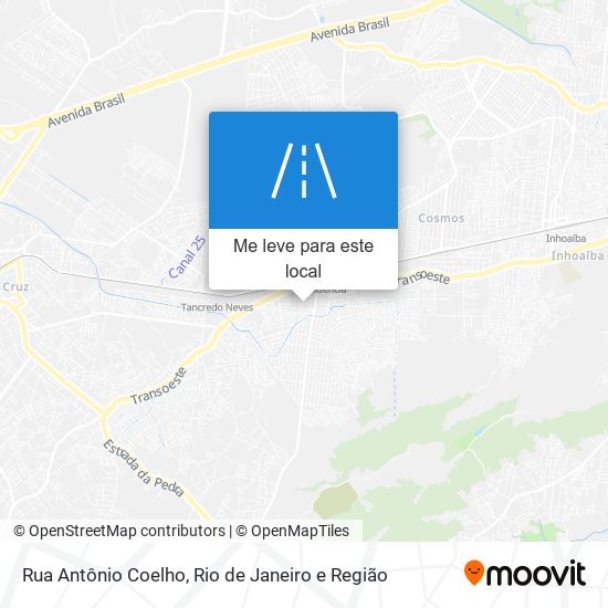 Rua Antônio Coelho mapa