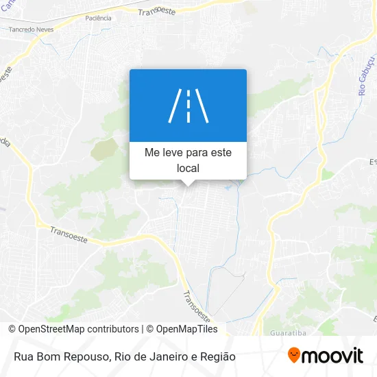 Rua Bom Repouso mapa