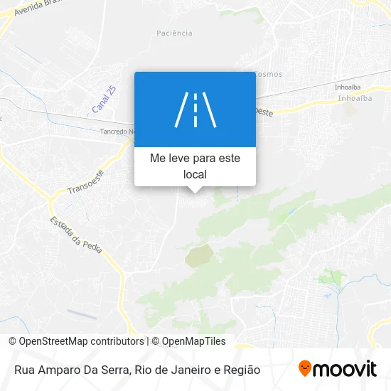 Rua Amparo Da Serra mapa